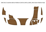 2005-2011 Crownline 225LPX 260 EX 220EX 240LS Add-on Swim Platform